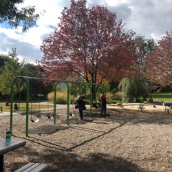 Magnolia Park - Swing set and sand box