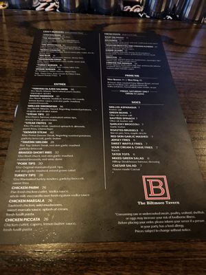 Menu photo 1 The Biltmore Tavern Newton, MA