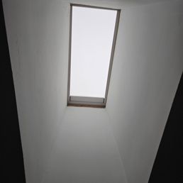 With solar panel open on a rainy day