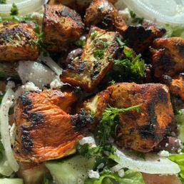 Chicken kabab (Shish tawoog) Salad