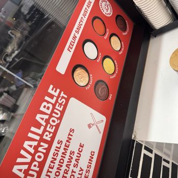 Eat Fantastic - All the delicious sauces .the ranch is so good and the 1000 Island - Burgers Near Me - Long Beach, California