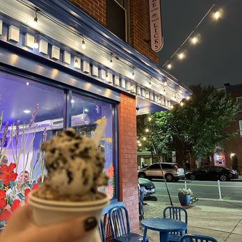 Bmore Licks - Two scoops- peanut butter Oreo and s'mores! - Ice Cream & Frozen Yogurt Near Me - Baltimore, Maryland