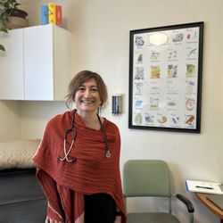 Eugene Family Medicine - Gulrukh Rizvi, MD - Dr. Rizvi in her exam room.