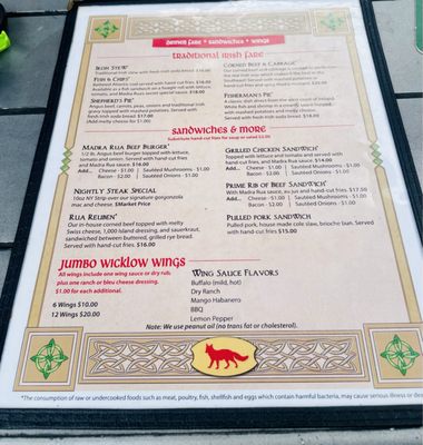 Menu photo 3 Madra Rua Irish Pub North Charleston, SC Menu photo 3 Madra Rua Irish Pub North Charleston, SC