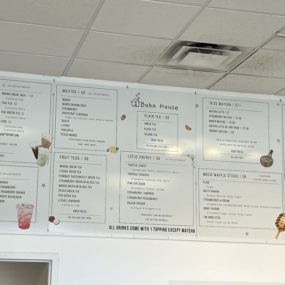 Boba House - Menu - Bubble Tea Near Me - Seattle, Washington