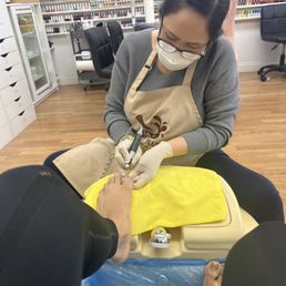 Pedi in progress