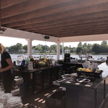 The Wharf - West toward a Barrington from rooftop deck. - Seafood Near Me - Warren, Rhode Island
