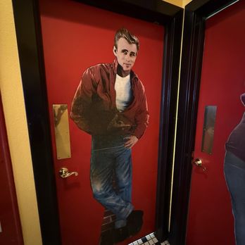 Johnny J's Diner - The front of the men's bathroom door. No confusion here. - American Near Me - Casper, Wyoming