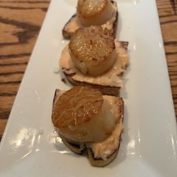 Iberia Restaurant - grilled scallop on salmon mousse - Tapas/Small Plates Near Me - Belmont, California Iberia Restaurant - grilled scallop on salmon mousse - Tapas/Small Plates Near Me - Belmont, California
