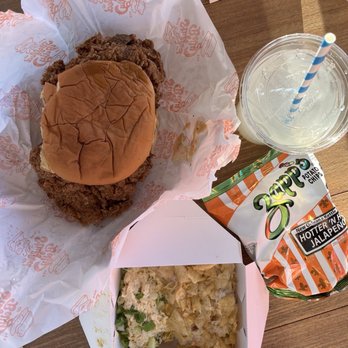 Stuffed Belly - Sichuan Hot Chicken Sandwich & Naked Half and Half - Sandwiches Near Me - Houston, Texas Stuffed Belly - Sichuan Hot Chicken Sandwich & Naked Half and Half - Sandwiches Near Me - Houston, Texas
