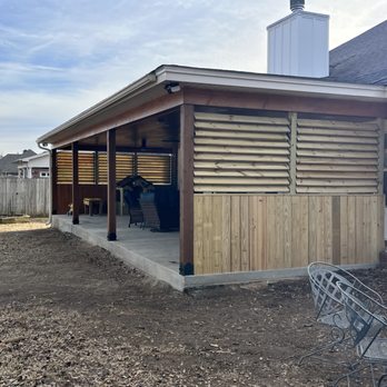 Arkansas Construction And Remodeling - Half wall and louvers - Roofing Near Me