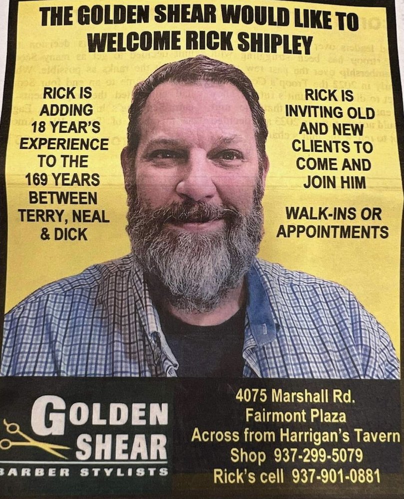 RICK SHIPLEY GOLDEN SHEAR Updated October 2024 4075 Marshall Rd