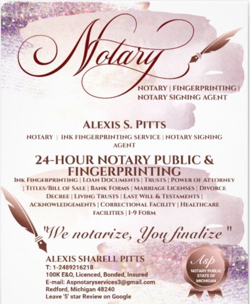 PURPOSEBUILT INK FINGERPRINTING 16 Photos Redford Charter Township