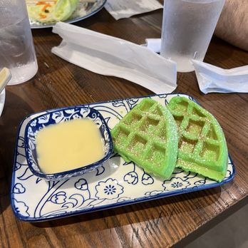Pho Saigon - pandan waffles - Vietnamese Near Me - Pearland, Texas