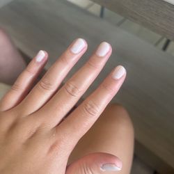 Manicure with Head in the Clouds gel polish
