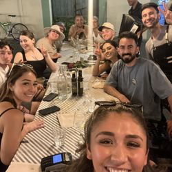 Osteria Parlascio - Family & Our server Gastón