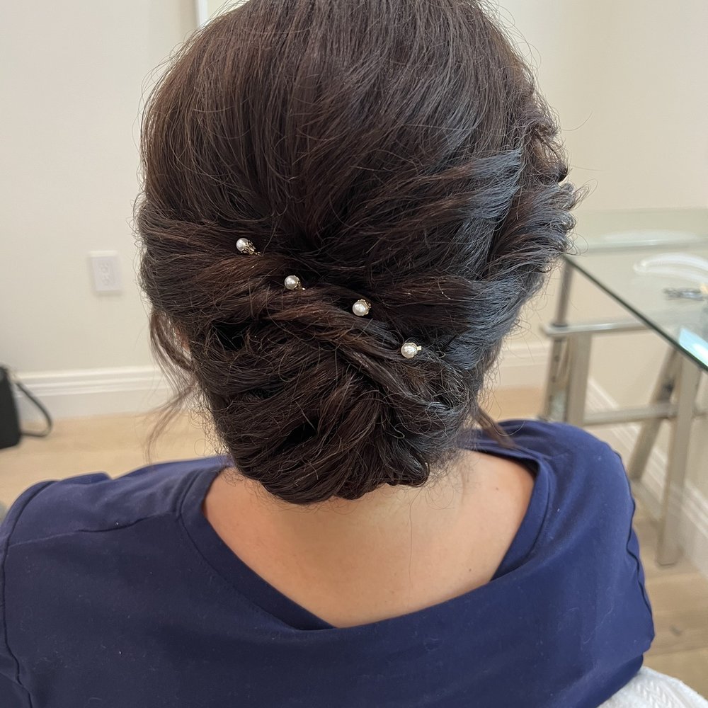 Loved the updo! Not too structured, just soft enough