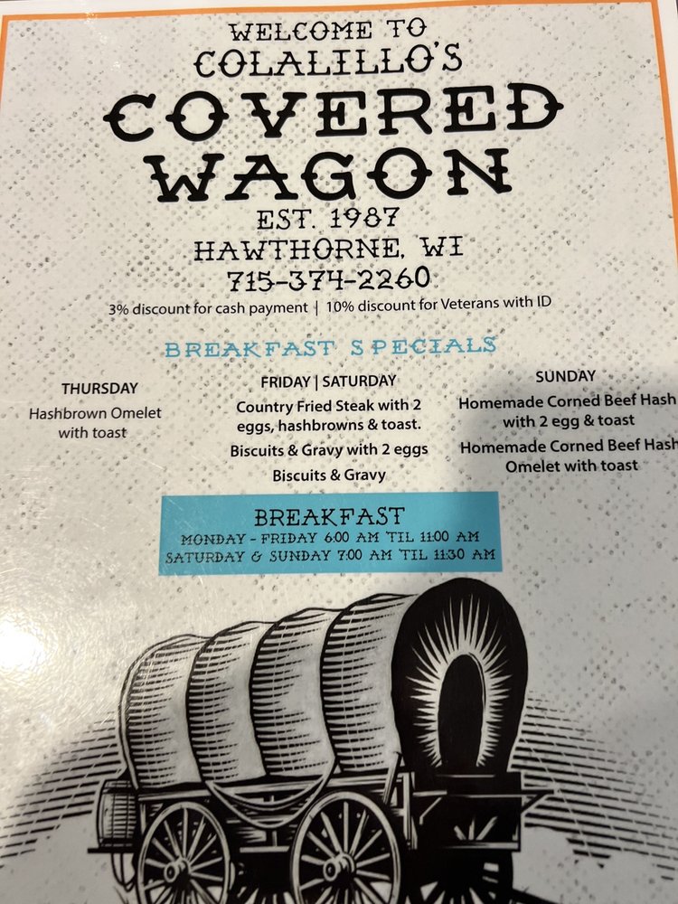 THE COVERED WAGON Updated October 2024 9049 E County Rd B