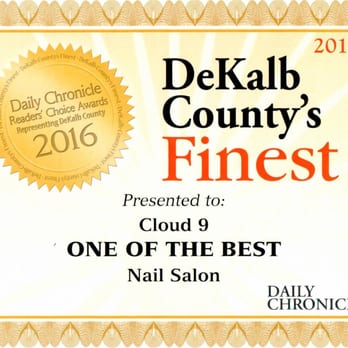 Cloud 9 Nail Spa - Thank you so much for choosing us as one of as one of DeKalb County's Finest Nail salons! - Nail Salons Near Me - Sycamore, Illinois