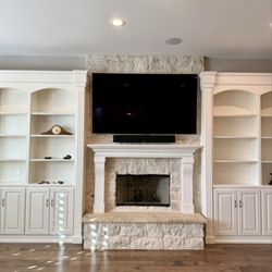 Mobile Creations - 77" Samsung TV and a soundbar