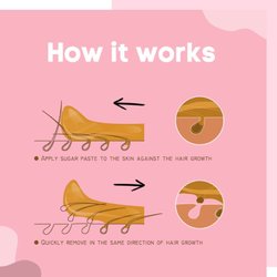 Sweet and Glow Beauty Services and Products - Pulls out with the hair growth which causes less hair breakage and therefore a smooth hairless finish for longer.