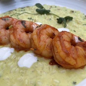 Benchmark - Sweet Corn + Shrimp Risotto - New American Near Me - Santa Ana, California