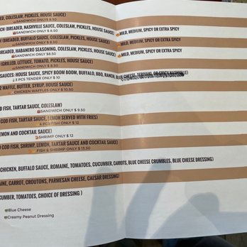 Binge Hot Chicken - a menu for a restaurant - Chicken Shop Near Me - Wheat Ridge, Colorado