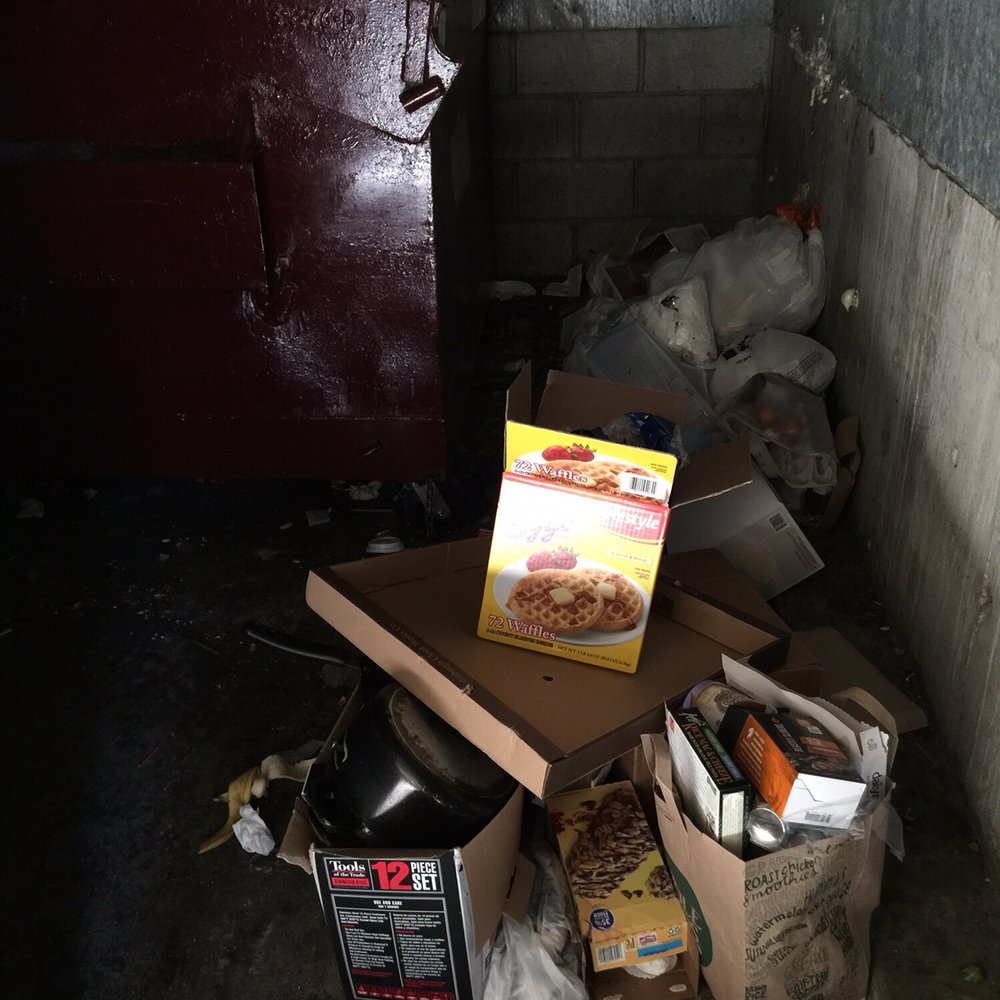 Gaska - Dirty trash area - Property Management Near Me - Glendale, California