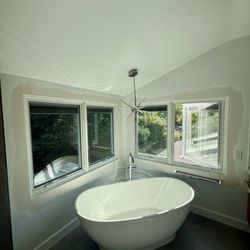 Abstract Windows - New construction Pella windows we installed in Menlo Park, CA