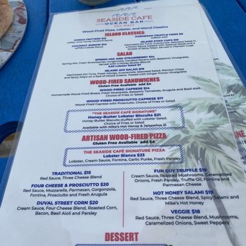 Seaside Cafe - Menu - Pizza Near Me - Key West, Florida Seaside Cafe - Menu - Pizza Near Me - Key West, Florida