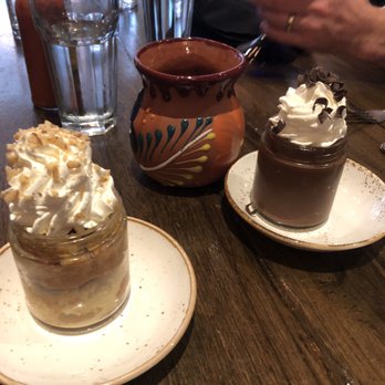 Agave Mexican Restaurant - Mini tres leches and chocolat pot de crema - Mexican Near Me - Lewes, Delaware Agave Mexican Restaurant - Mini tres leches and chocolat pot de crema - Mexican Near Me - Lewes, Delaware
