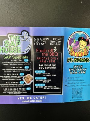 Menu photo 3 Ma Der Ma Der Sap House And Grill Redding, CA Menu photo 3 Ma Der Ma Der Sap House And Grill Redding, CA