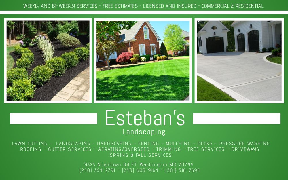 ESTEBAN’S LANDSCAPING 21 Photos 9325 Allentown Rd, Fort Washington, MD Yelp