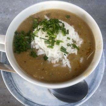 Cafe Orleans - Cup of Chicken Gumbo Soup - Cajun/Creole Near Me - Anaheim, California