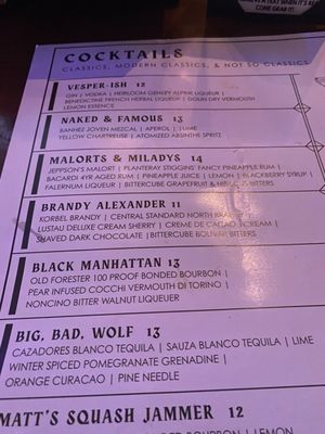 Menu photo 1 Lost Whale Milwaukee, WI