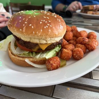 Bayou Banner Elk - Cheeseburger & Sweet Potato Tots - Smokehouse Near Me - Banner Elk, North Carolina Bayou Banner Elk - Cheeseburger & Sweet Potato Tots - Smokehouse Near Me - Banner Elk, North Carolina