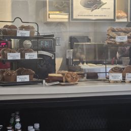 Baked goods on display Baked goods on display