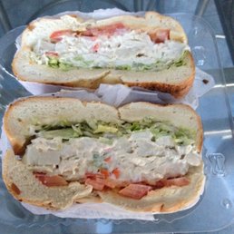 Chicken Salad on Onion Bagel Chicken Salad on Onion Bagel