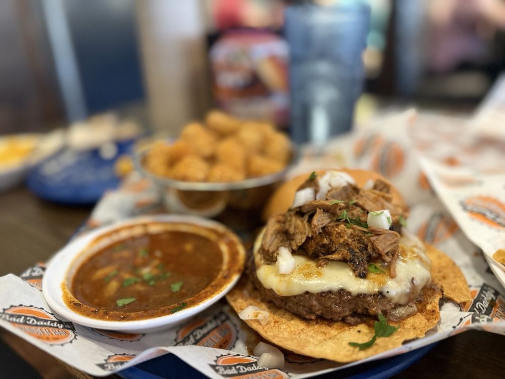Food from Bad Daddy's Burger Bar