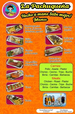 Menu photo 1 La Pachuqueña Lakewood, CO