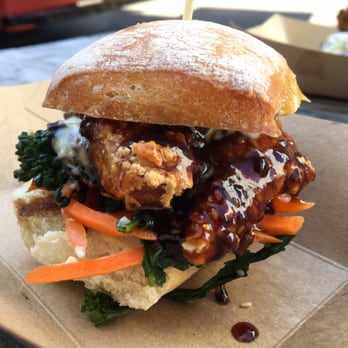 PDX Sliders - Special of the day. General Tso's Po Boy. It was Tso delicious! - Burgers Near Me - Portland, Oregon PDX Sliders - Special of the day. General Tso's Po Boy. It was Tso delicious! - Burgers Near Me - Portland, Oregon