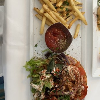 Red Onion Organic - Chicken Gyro Sandwich - Mediterranean Near Me - Destin, Florida Red Onion Organic - Chicken Gyro Sandwich - Mediterranean Near Me - Destin, Florida