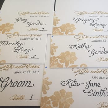 Calligraphy By Lisa - Place cards turned out great!!!! $1 each! - Signmaking Near Me Calligraphy By Lisa - Place cards turned out great!!!! $1 each! - Signmaking Near Me