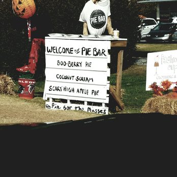Pie Bar - Their funny display on Main street in downtown woodstock - Desserts Near Me - Woodstock, Georgia