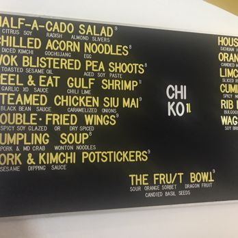 CHIKO - The unique menu. - Chinese Near Me - Washington, DC, District of Columbia