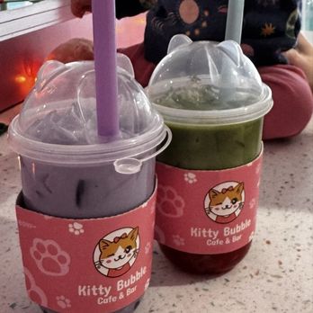 Kitty Bubble Cafe & Bar - Taro & coconut purple Strawberry matcha green - Cafes Near Me - Columbus, Ohio Kitty Bubble Cafe & Bar - Taro & coconut purple Strawberry matcha green - Cafes Near Me - Columbus, Ohio