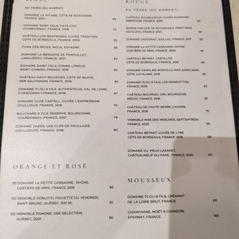 Les Deux Gamins - Wine list - French Near Me - Montreal, Quebec Les Deux Gamins - Wine list - French Near Me - Montreal, Quebec
