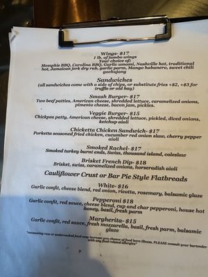 Menu photo 5 Notch Eight Craft House Jim Thorpe, PA