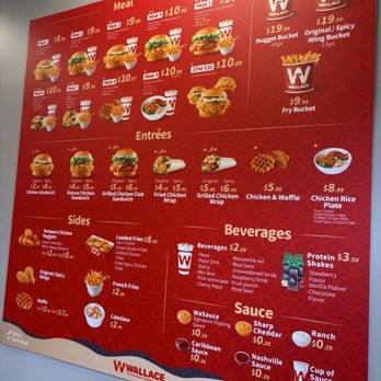 Wallace Chicken - Menu as of 06/07/2026 - Fast Food Near Me - West Covina, California Wallace Chicken - Menu as of 06/07/2026 - Fast Food Near Me - West Covina, California