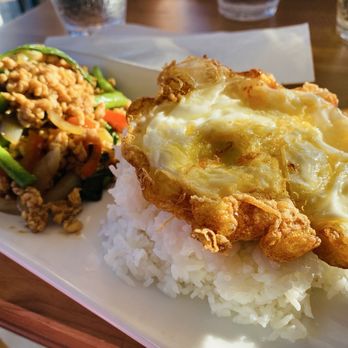 Bangkok Cuisine - Pad ka prow with fried egg - Thai Near Me - Stafford, Virginia